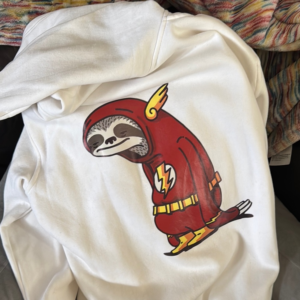 Classic White Hoodie with Zip